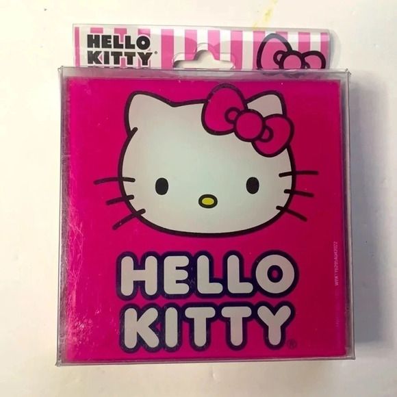 HELLO KITTY Drink Coasters Set of 4 New in box - Picture 3 of 4
